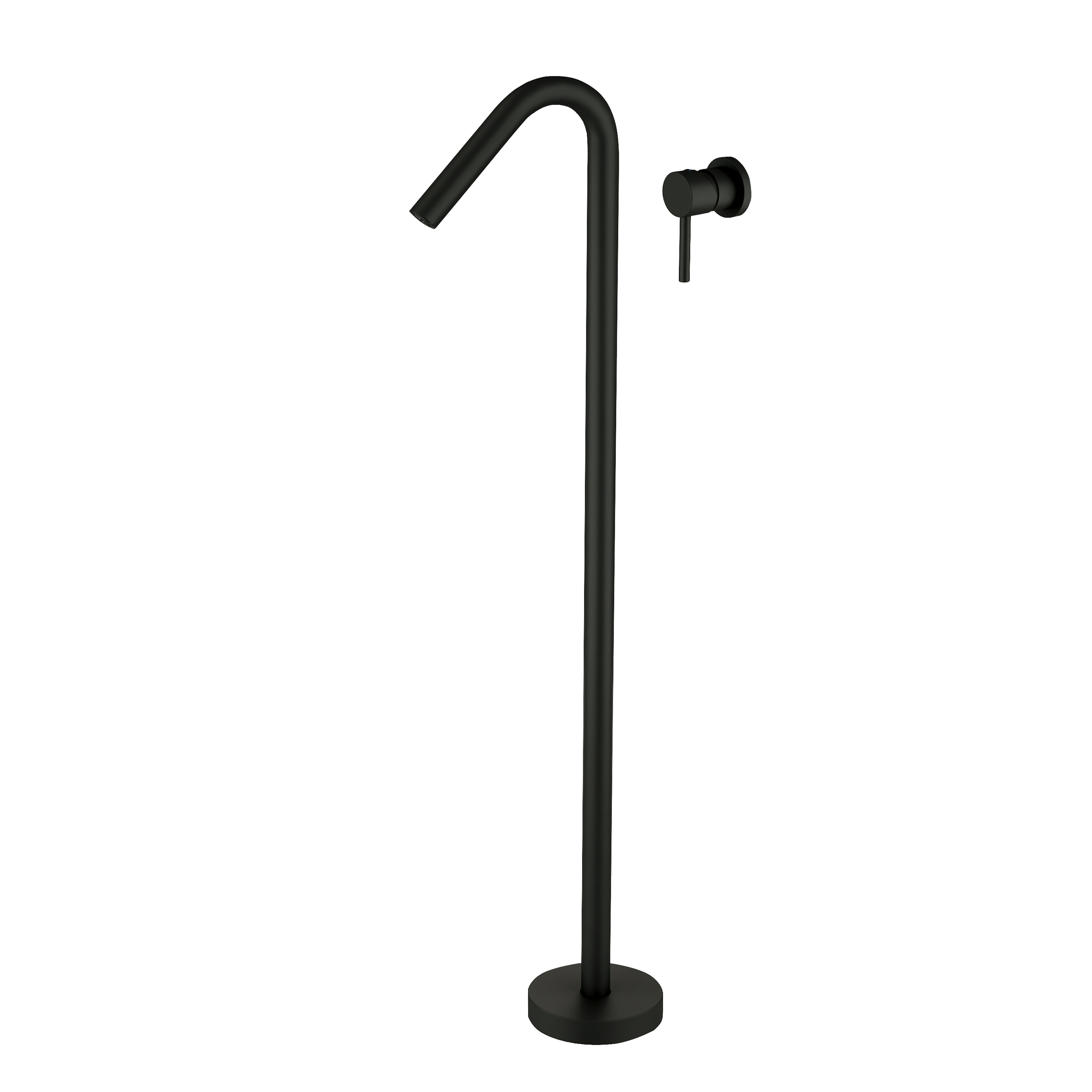 Floor Stand Faucets Mounted Filler Bath Tub Mixer Tap Shower Freestanding Bathtub Faucet Stainless Steel Black Modern