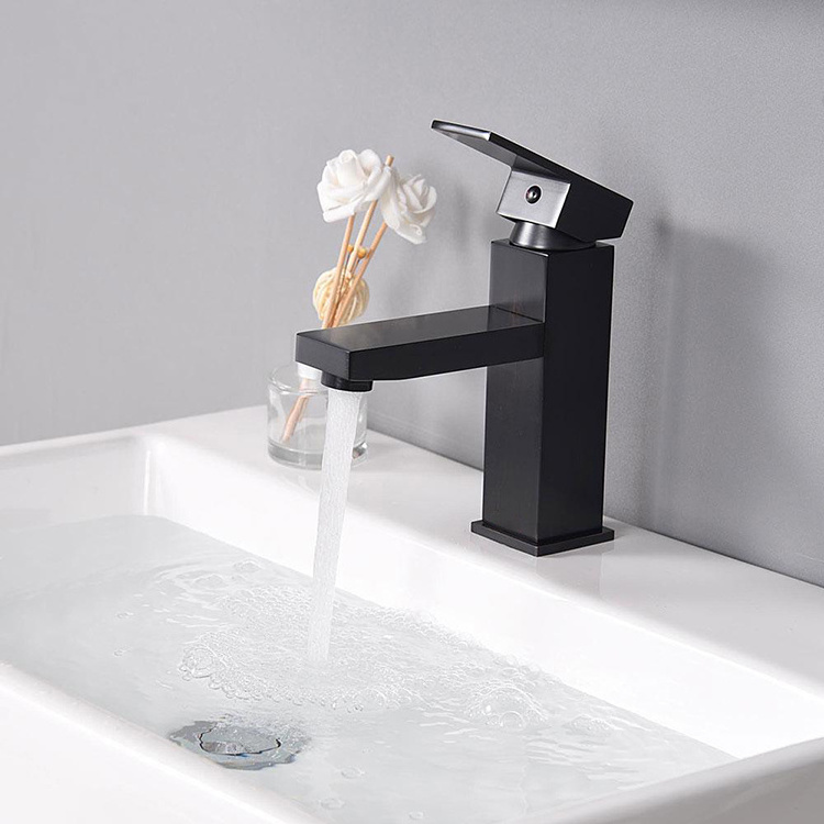 Commercial Vessel Sink Faucet Black Farmhouse Single Hole Bathroom Rustic Lavatory Vanity Faucets