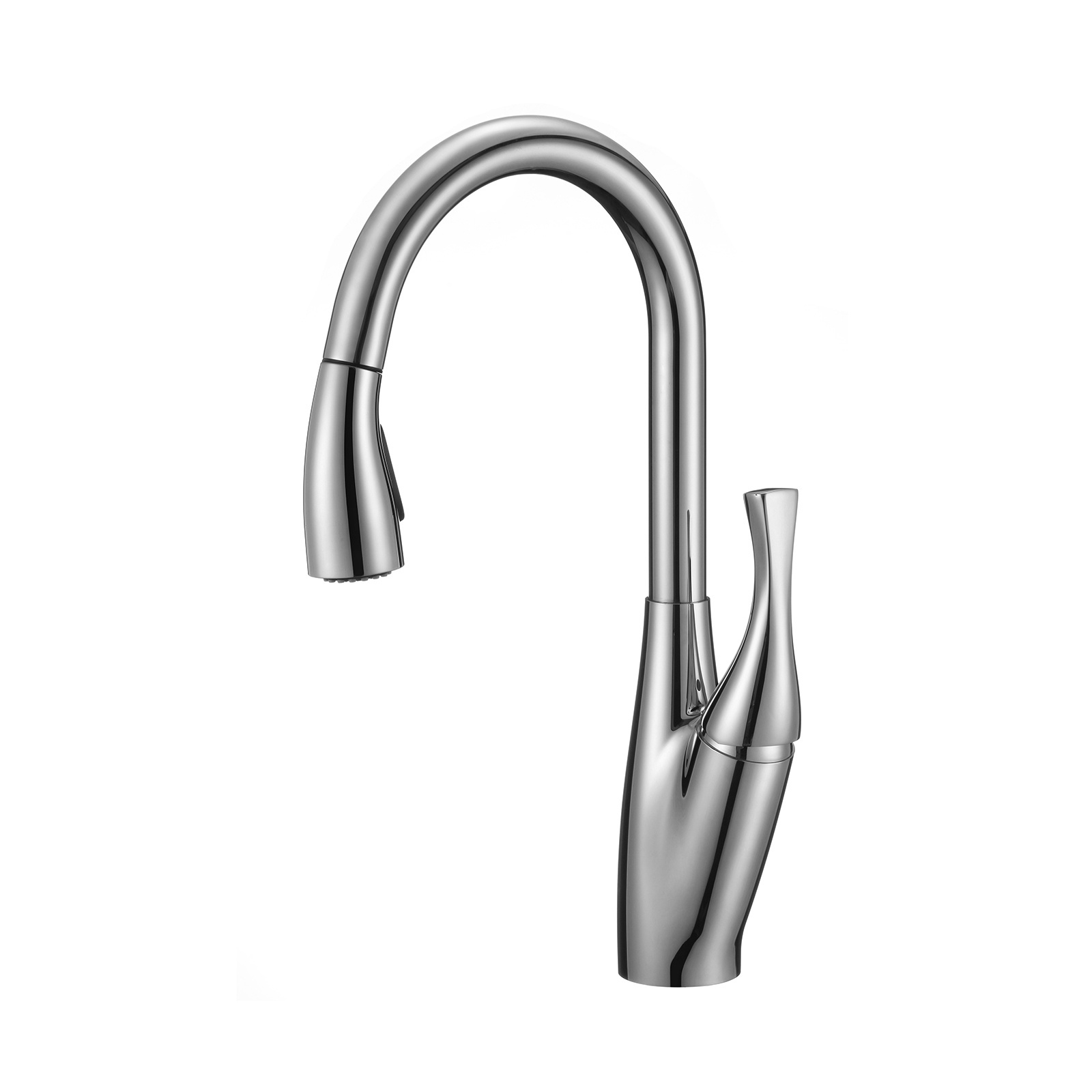 Kitchen Faucet with Sprayer, High Arc Pull Out Kitchen Sink Faucet Mixer Tap Watermark One-handle Pull Down Modern Contemporary