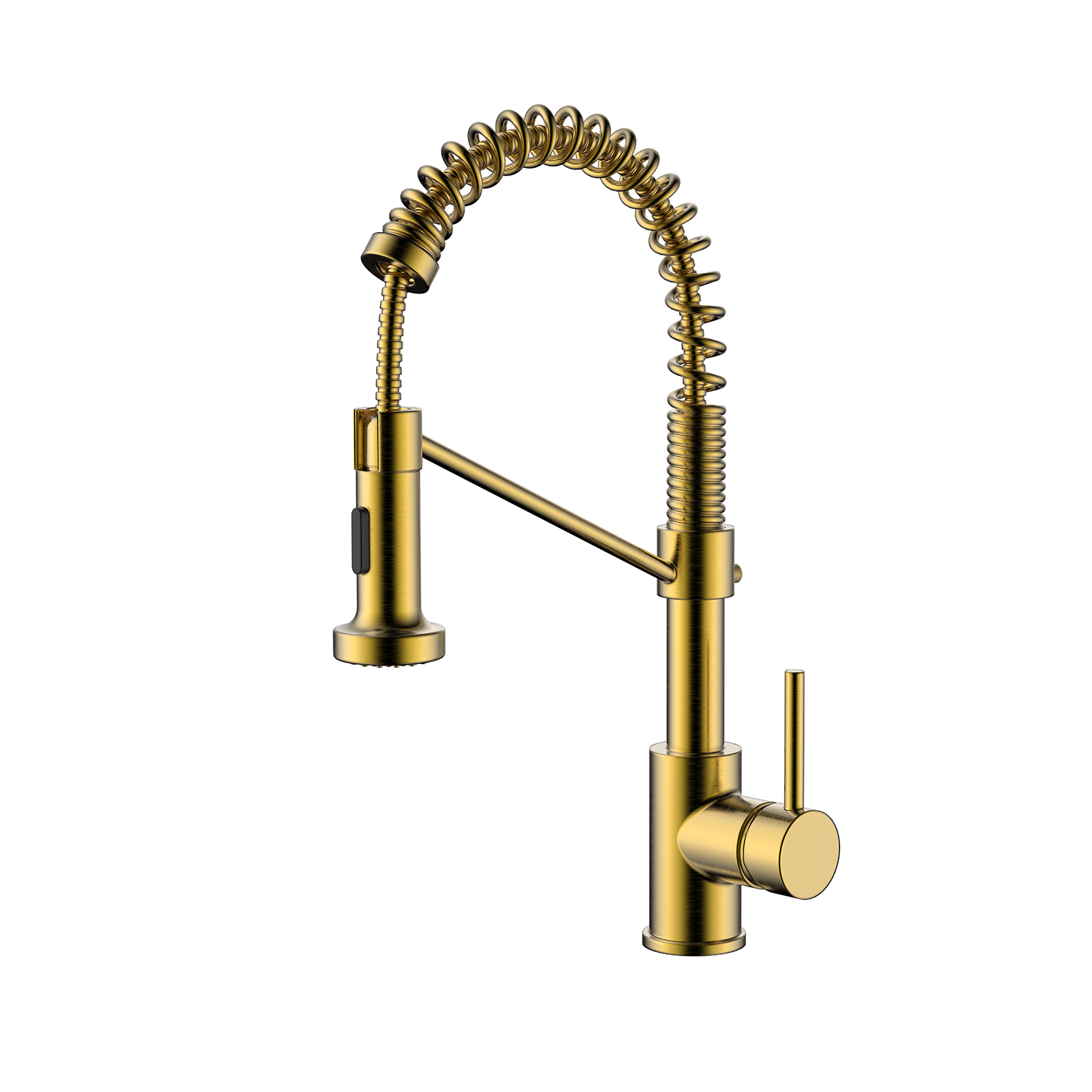 Brass Stainless Steel Brushed Gold flexible faucets Gourmet Pull Down Kitchen Sink Faucets Pull Out Spring Kitchen Faucets