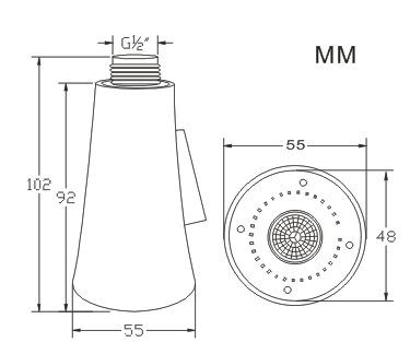 Kitchen Sink Faucet Parts, Pull Down Faucet Sprayer Head Nozzle, Stream Spray and Pause Mode Kitchen Faucet Head Replacement