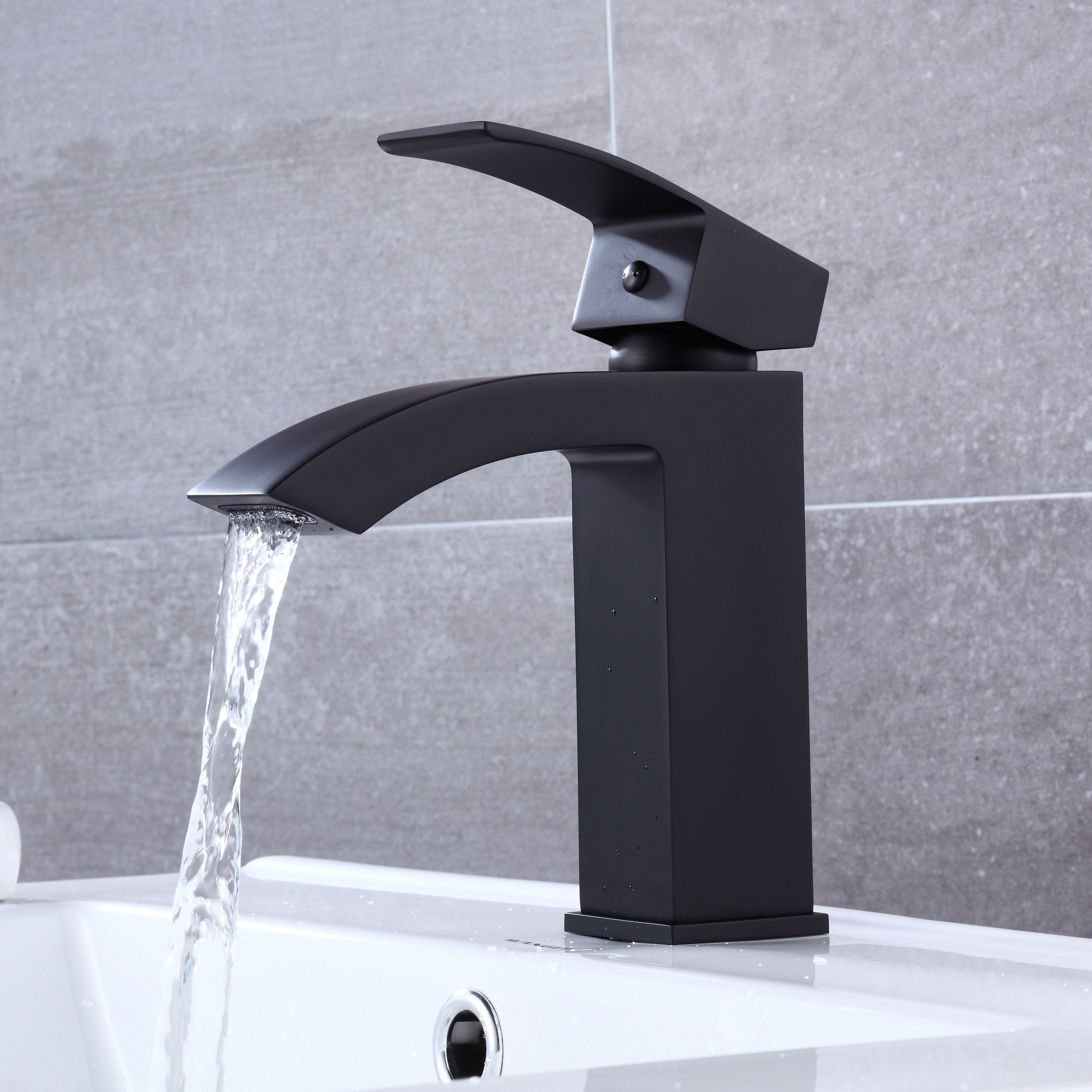 cUPC Certified Vanity Sink Faucet High Quality Matt Black Zinc Alloy Handle Deck Mounted Wash Bathroom Basin Faucet