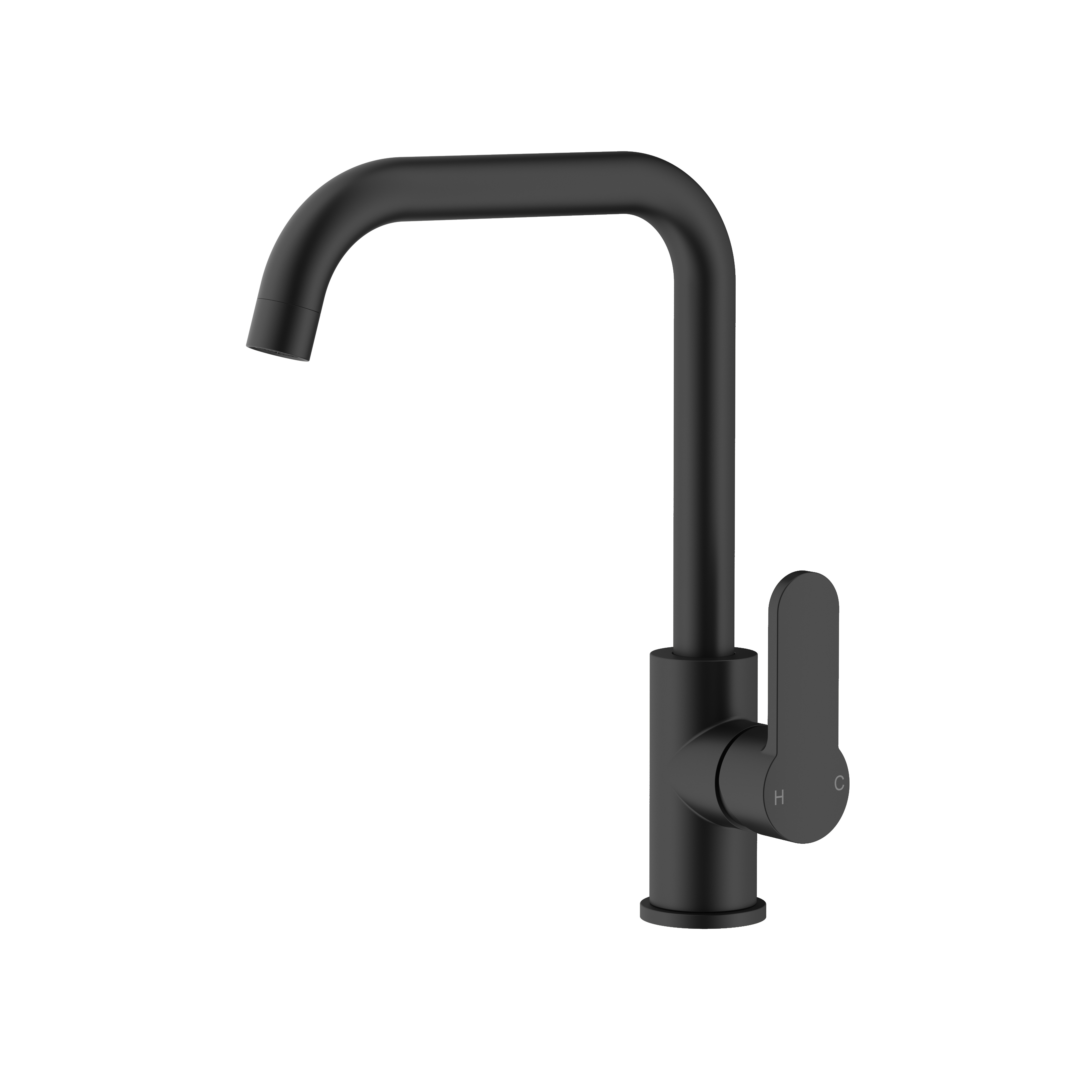 Tidjune Deck Mounted Single Handle Cold and Hot Faucets Brass Kitchen Faucets for Kitchen Rotatable Sink Tap Crane