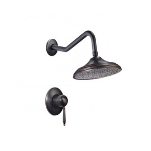 Haijun 3 Way Oil Rubbed Bronze Wall Mounted Thermostatic Shower Faucet Mixer Set