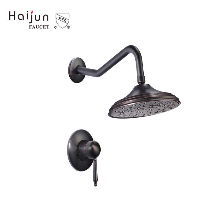 cUpc Shower Column Set Oil Rubbed Bronze Single Handle Thermostat Bath Bathroom Rain Shower Faucet