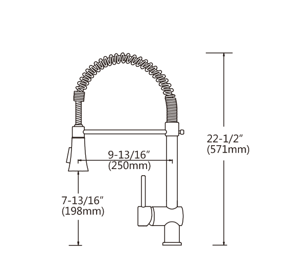 Kitchen Cabinets Design Faucet cUPC NSF Fitness Lead-free copper Durable pull down spring sink faucet kitchen faucet for usa