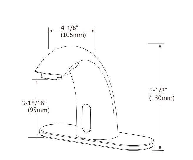 NSF automatic sensor touchless bathroom sink faucet Electronic Water Saving Automatic Sensor Infrared Tap Faucet