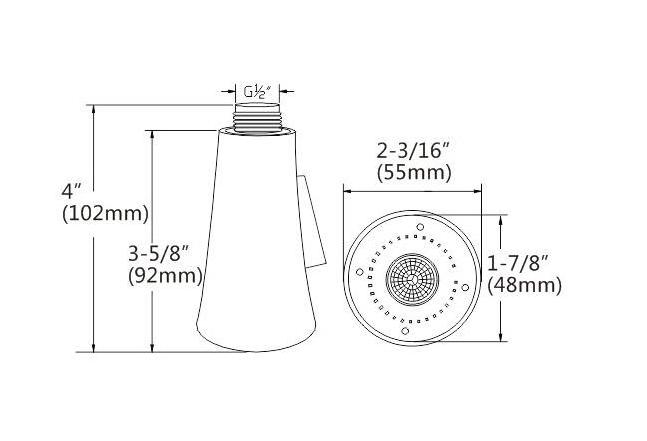 Kitchen Faucet Head, Simple Sink Faucet Replacement Parts, Pull Down Faucet Sprayer Head