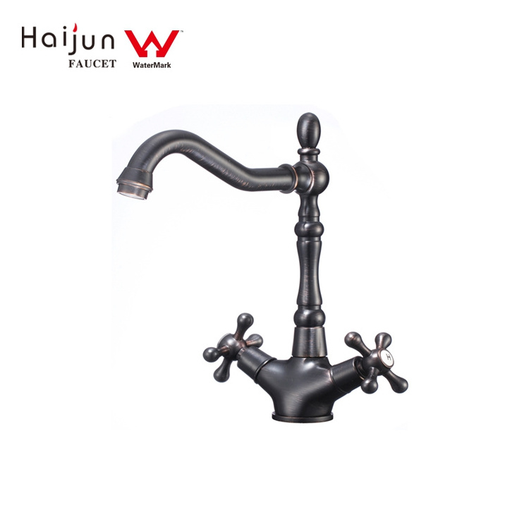 Hot Sale Deck Mounted Artistic Single Hole Water Saving Brass Basin Faucet