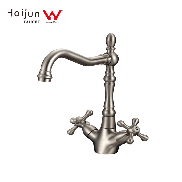 Hot Sale Deck Mounted Artistic Single Hole Water Saving Brass Basin Faucet