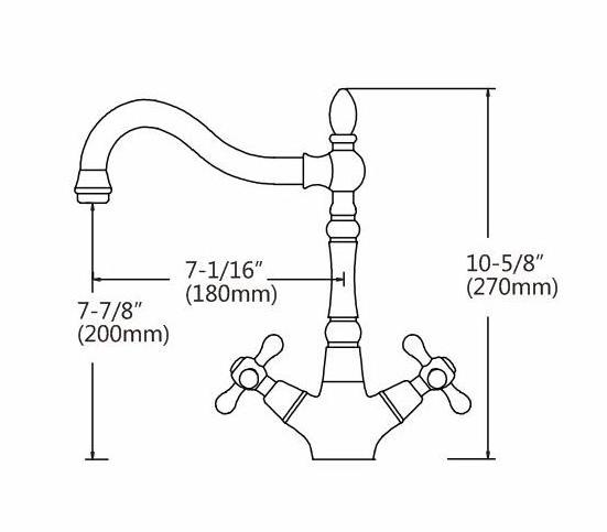 Hot Sale Deck Mounted Artistic Single Hole Water Saving Brass Basin Faucet