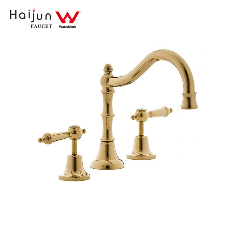 New Items Multi Upc Sa Water Types Parts Two Hand Golden Mixer Faucet Taps