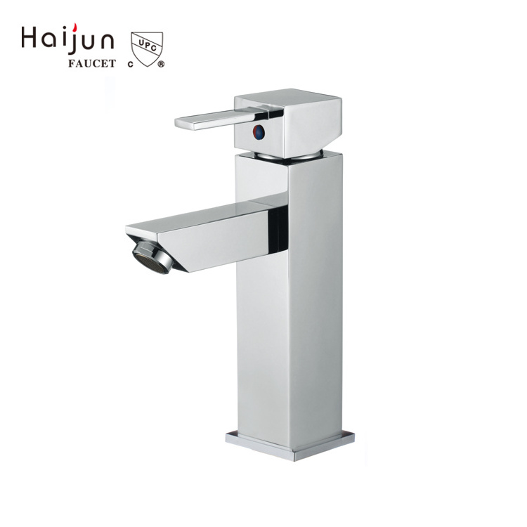 Sanitary Ware NSF Deck Mounted Brushed Nickle Basin Mixer Tap Faucet