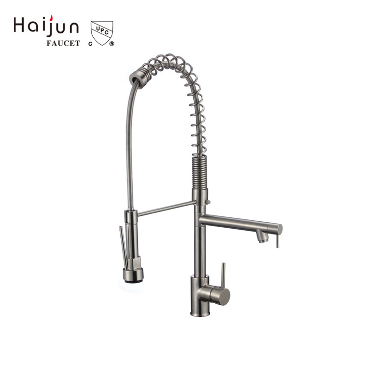 Hot Sale torneira para cozinha gourmet Upc Spring Horse Single Handle Deck Mounted Health Kitchen Mixer Tap Faucet