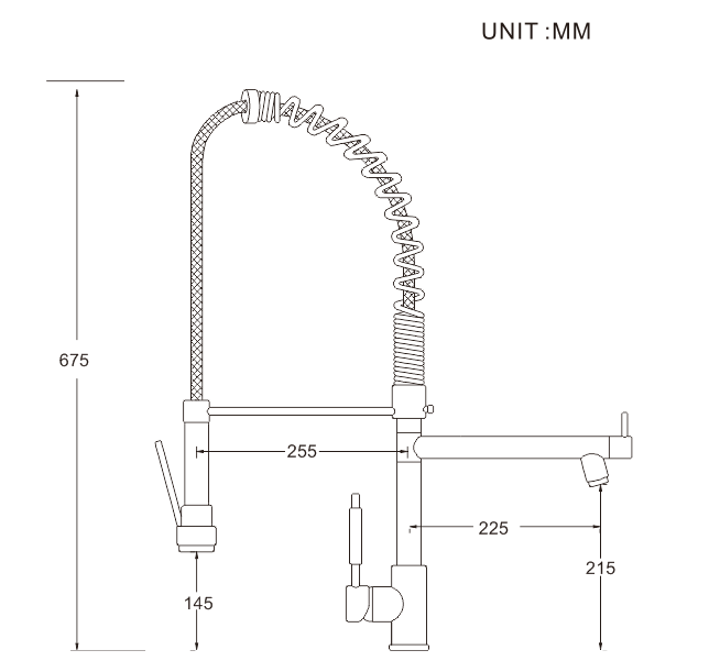 Hot Sale torneira para cozinha gourmet Upc Spring Horse Single Handle Deck Mounted Health Kitchen Mixer Tap Faucet