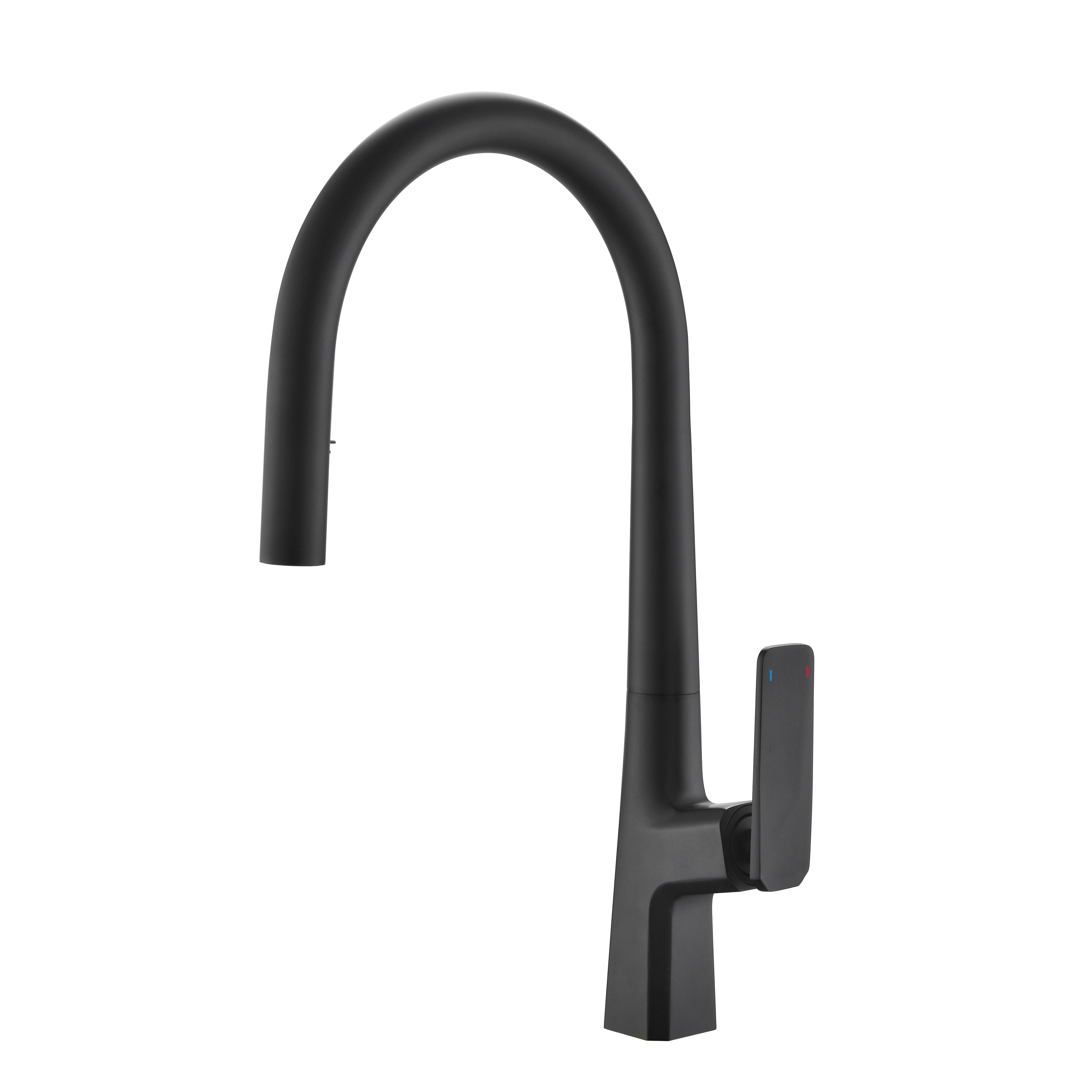 Commercial Kitchen Faucets Gun Pull Out Kitchen Sink Faucets with Pull Down Sprayer Grey Modern Contemporary Ceramic Polished