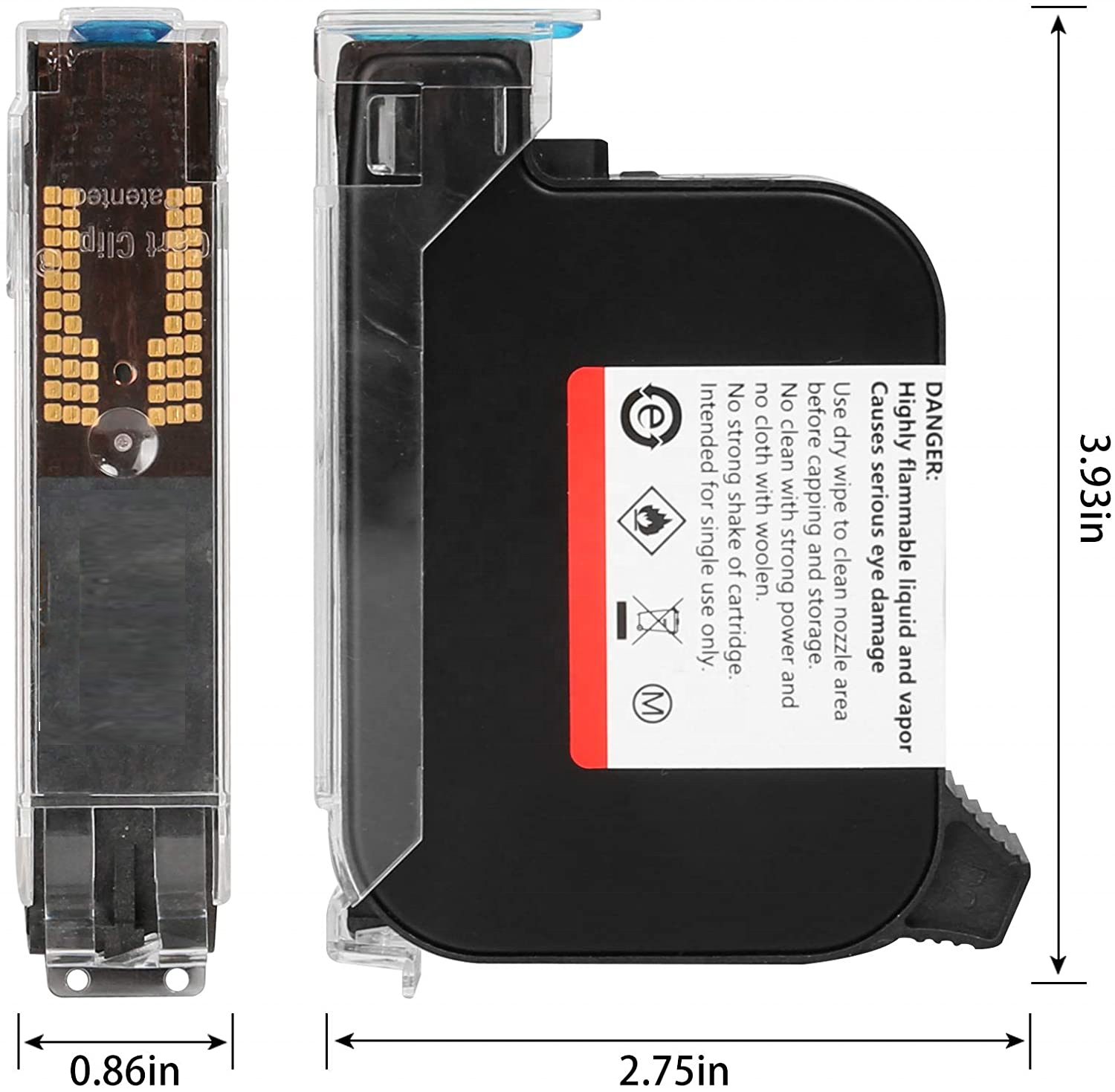 Solvent Black Ink Cartridge for Anser u2 H3 H6 H7 M3 M3S M6 M7 KX1 Inkjet Printer