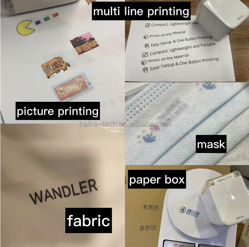 Wireless connection handheld mini printer mbrushDIY intelligent food grade cake coffee printer edible ink cartridge