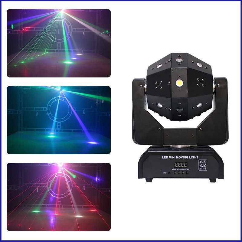 laser 3in1 led moving head stage light Magic dj Disco Ball 16pcs strobe beam