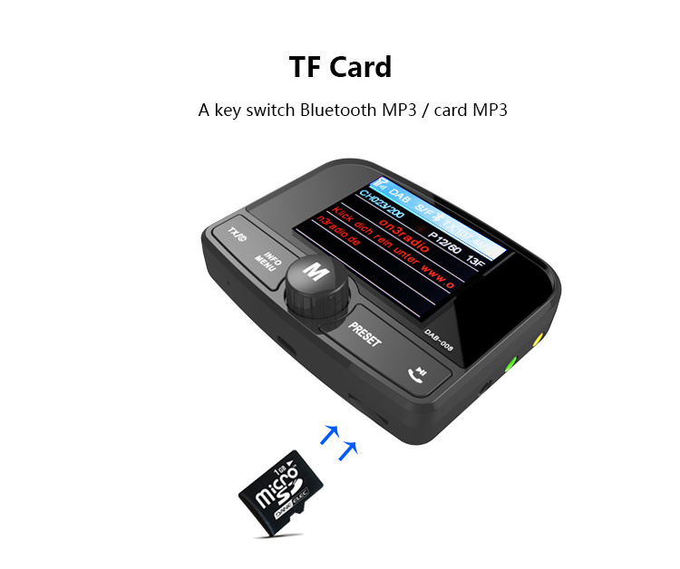 Factory OEM DAB adapter Bluetooth 4.2 car stereo 2.4