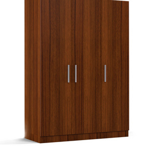 China Factory Sliding 3 door bedroom closet wood wardrobe for sale