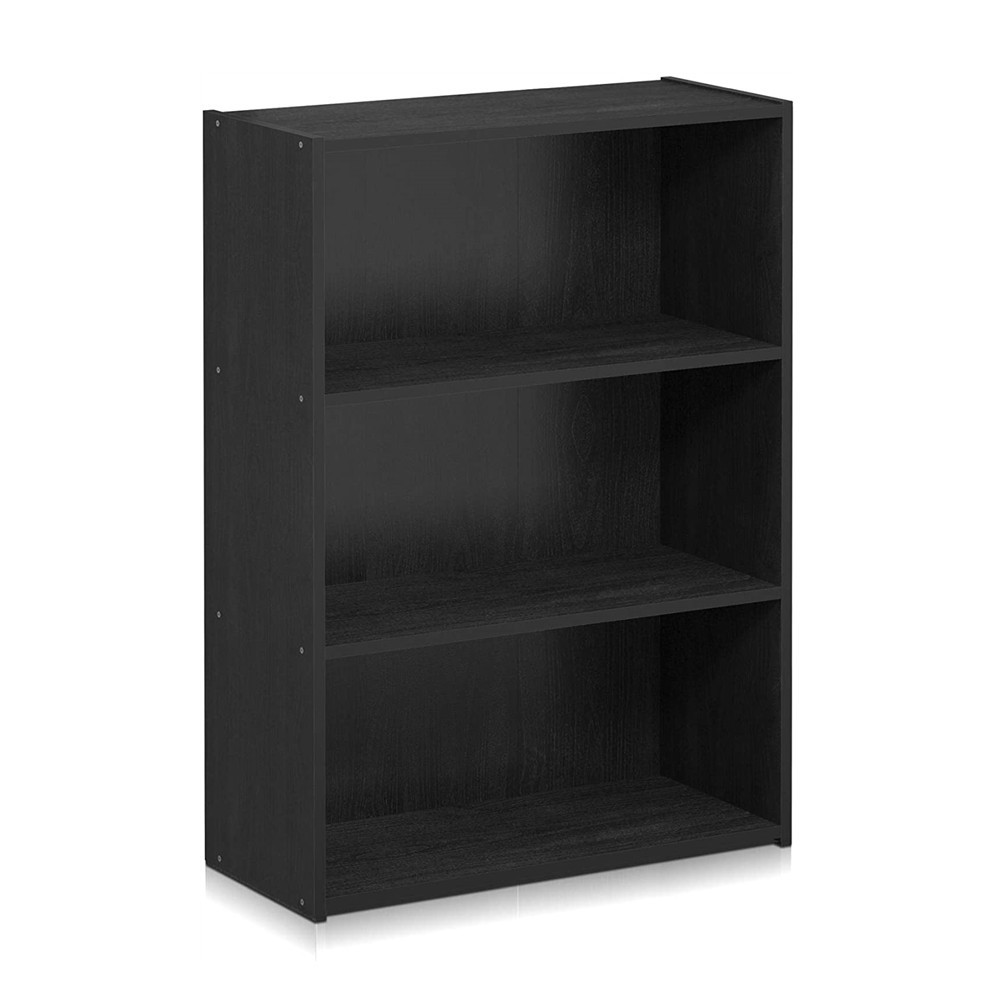 Hot selling french bookcase black color slim bookcase for bedroom or living room