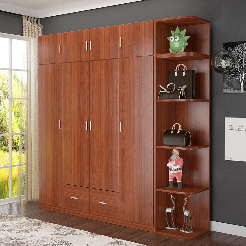 wooden clothes wardrobe movable armoire closet cabinet