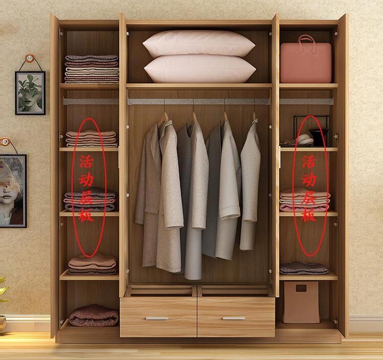 4 doors bedroom wardrobe cupboard design with best price