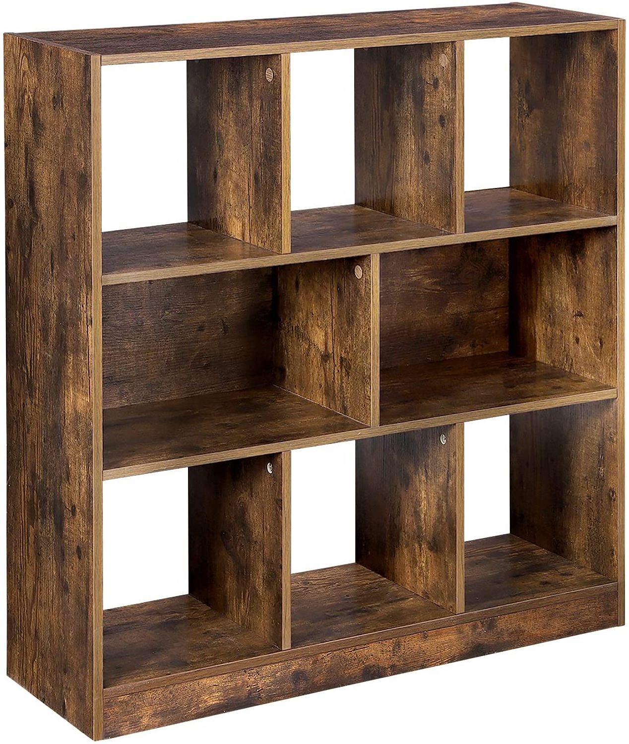 8 cube storage organizer wooden bookcase with open shelves,freestanding bookshelf storage unit and display cabinet