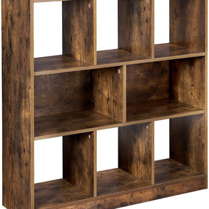 8 cube storage organizer wooden bookcase with open shelves,freestanding bookshelf storage unit and display cabinet