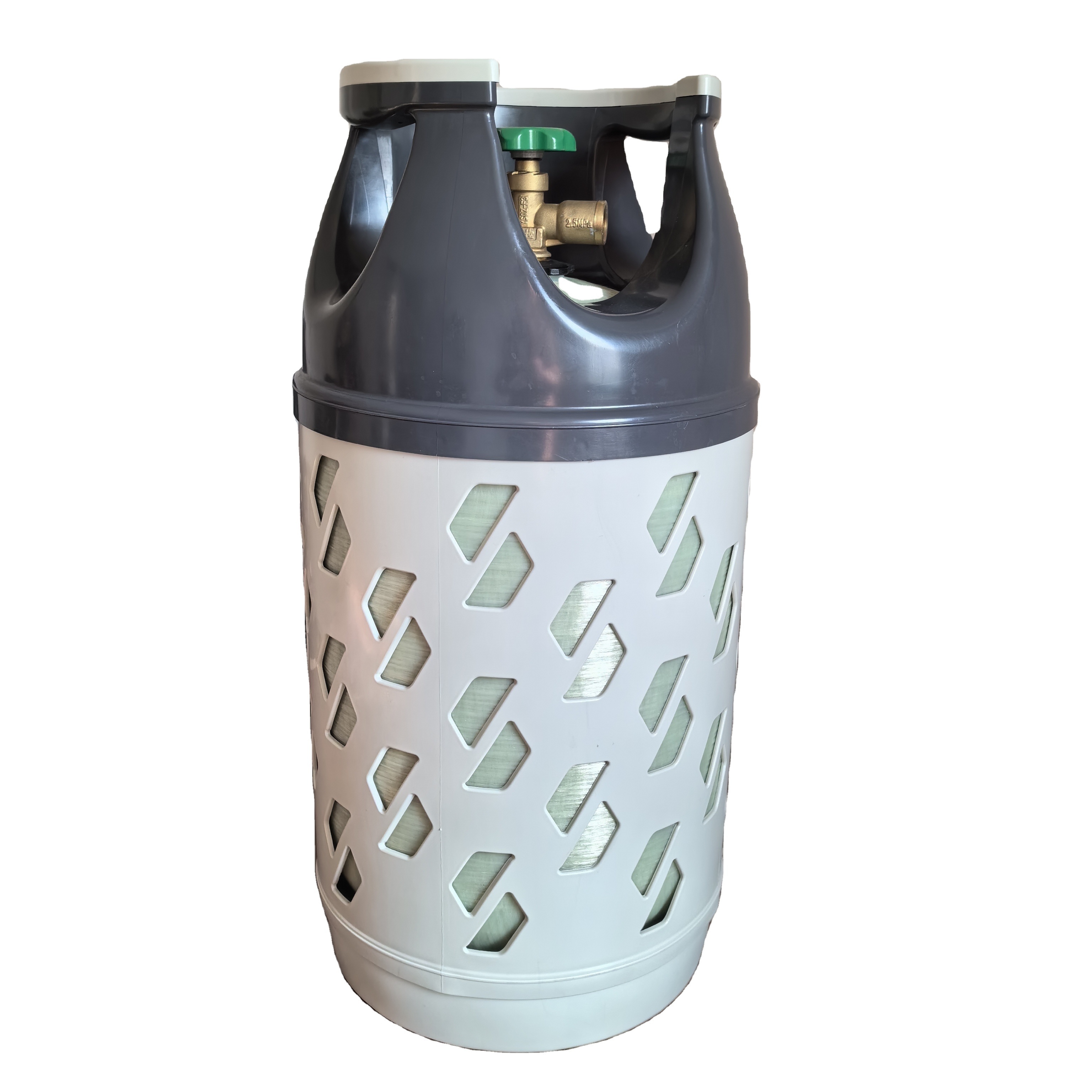 EN 14427 Standard 15kg LPG Cylinder Fiberglass Gas Cylinder Composite LPG Cylinder For Cooking