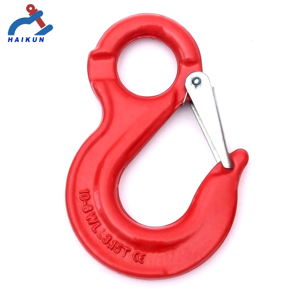 Haikun G80 Eye sling Hook W/ Latch / eye lifting hook