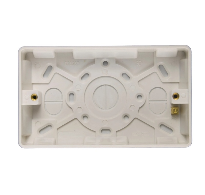 Wall electrical switch socket 2 gang back installation patress box