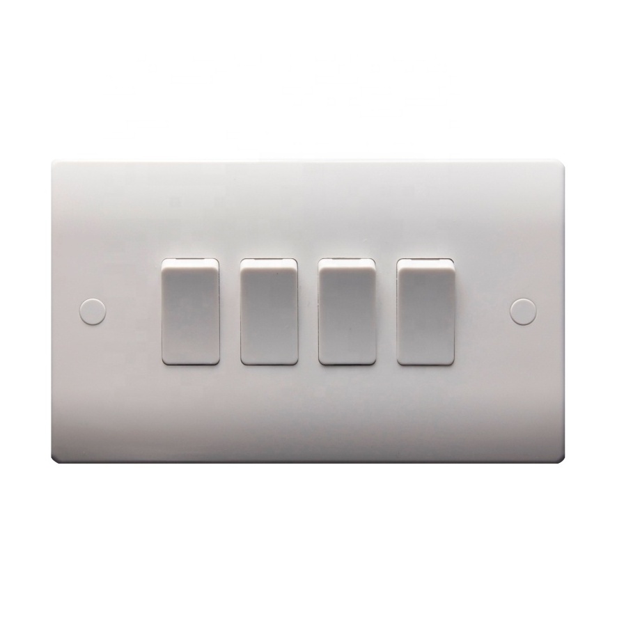 10A 4 gang 1 way 2 way light switch