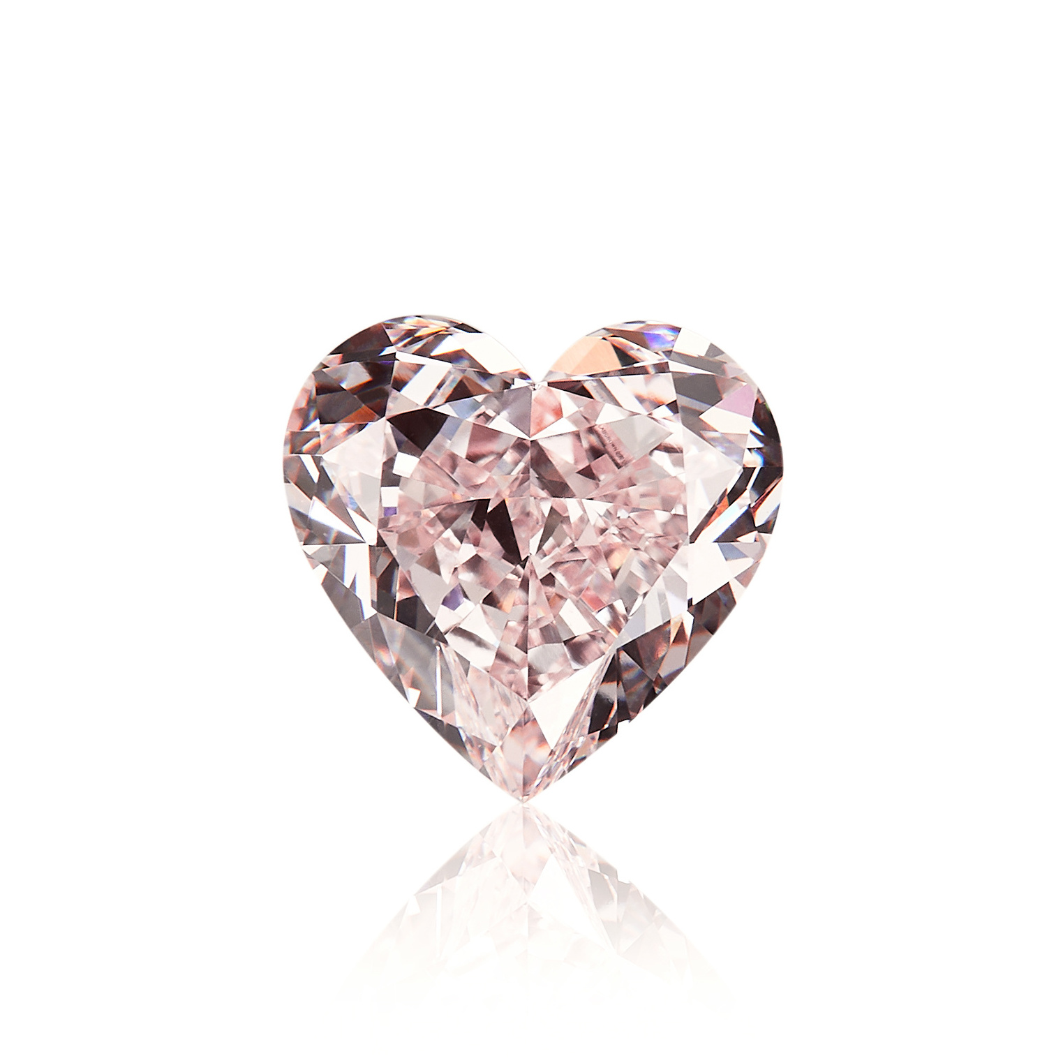 CVD IGI 2.47 Carat Pink Stone Heart Fancy Color Loose Lab Grown Diamonds