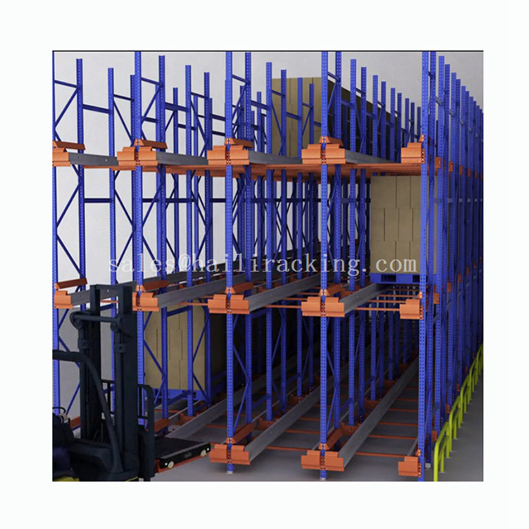 Radio Shuttle Car Racks Moving Movable Pallets Shelving Automatic Racking System