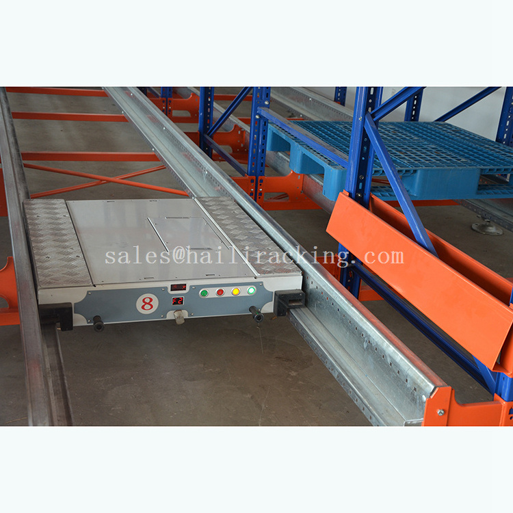 Radio Shuttle Car Racks Moving Movable Pallets Shelving Automatic Racking System