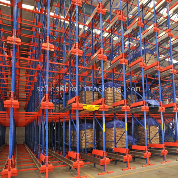 Radio Shuttle Car Racks Moving Movable Pallets Shelving Automatic Racking System