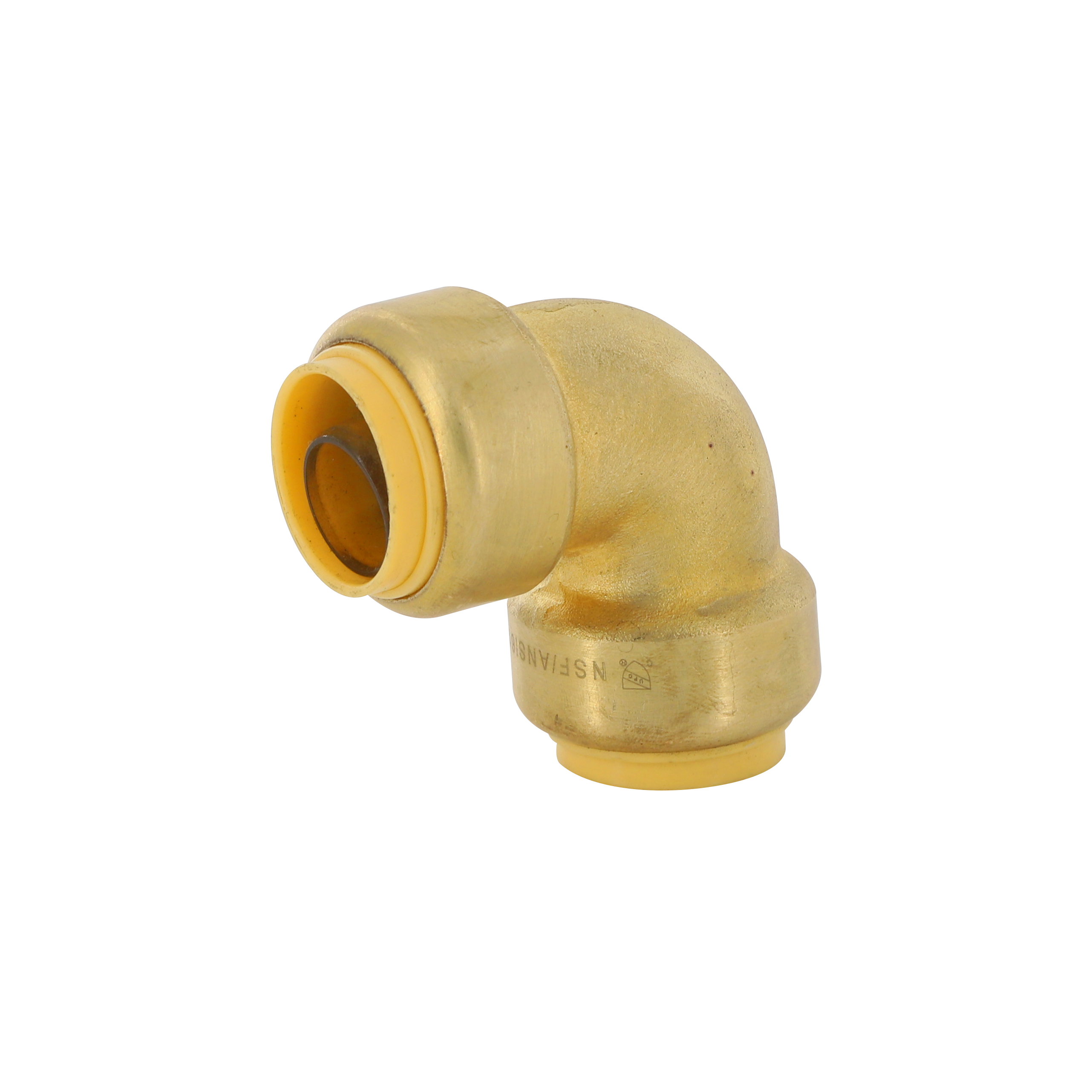 Plumbing brass push fit fittings quick release bite fittings brass 90 degree elbow for pex water pipe