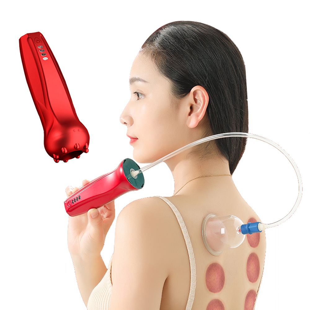 Chinese Medical therapy vacuum cupping cups guasha massager electric cupping set