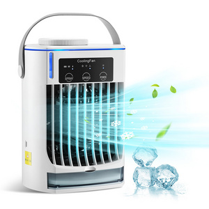 Portable Mini Cooling Air Conditioner Dehumidifier USB Charging Small Water Desktop Cooler Fan