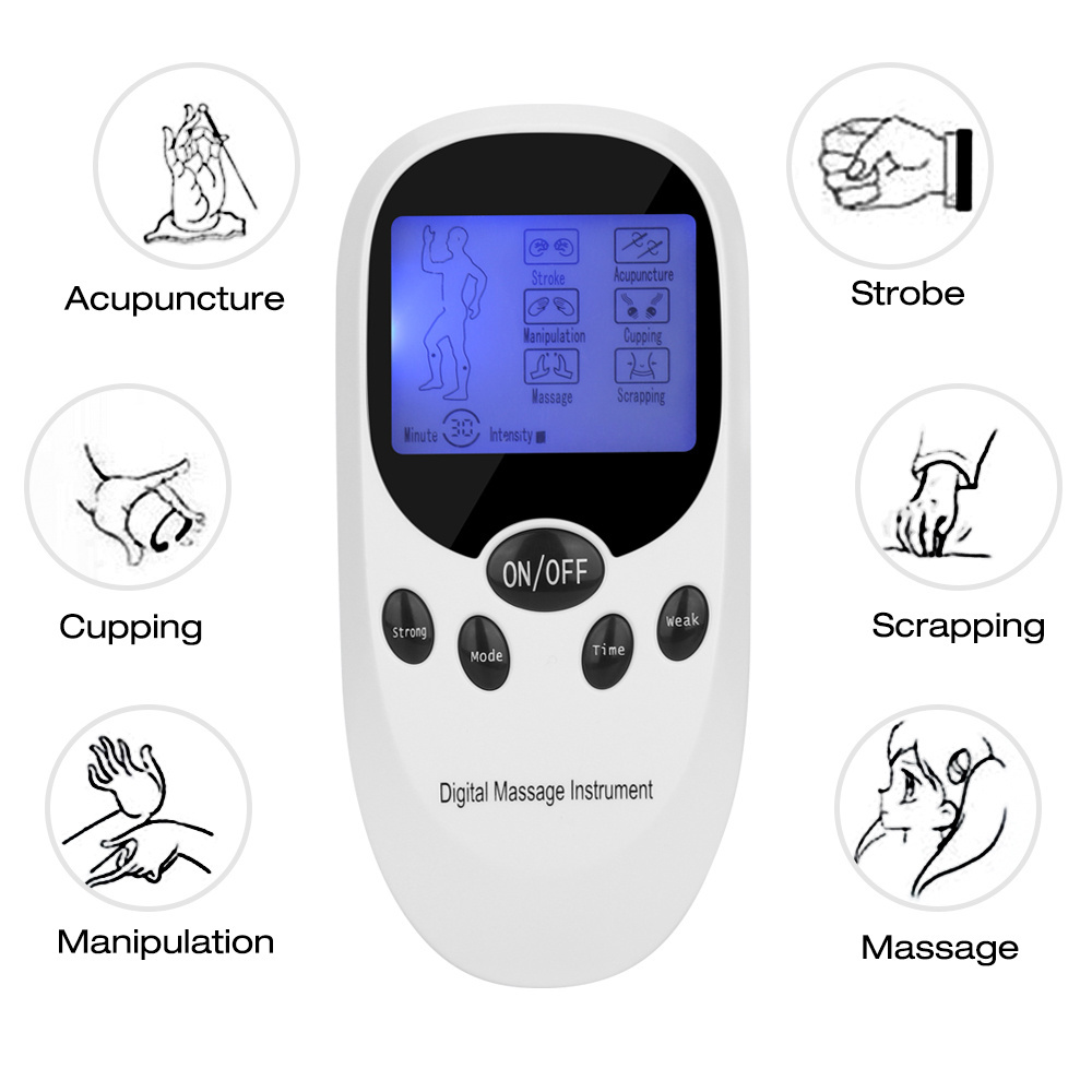 Digital Therapy Electronic Pulse Muscle Stimulator Pain Relief TENS Unit Body Massager