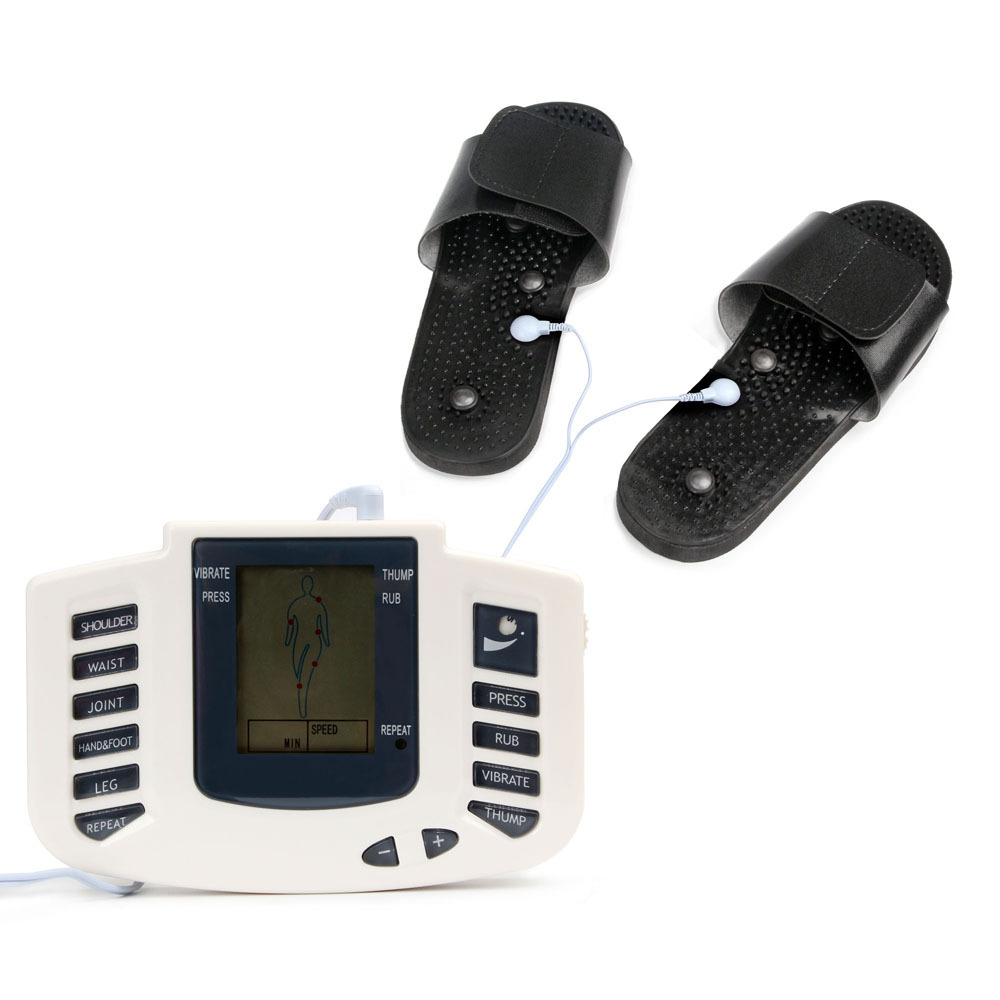 Digital Physical Therapy Tens Unit Device Machine Muscle Stimulator Electric Pulse Massager