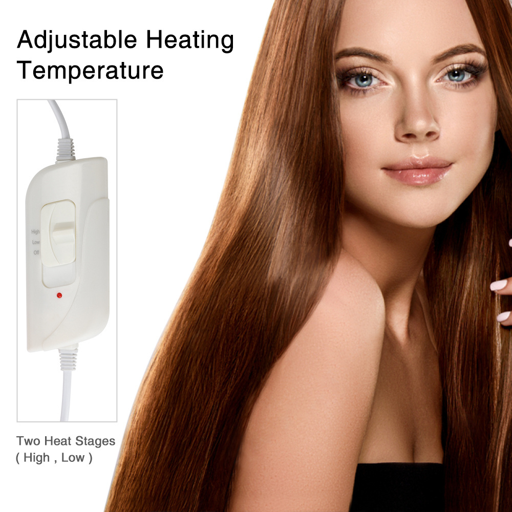 Home Salon Styling Electric Heating Hair Care Hat SPA Nourishing Thermal Treatment Hair Steamer Cap