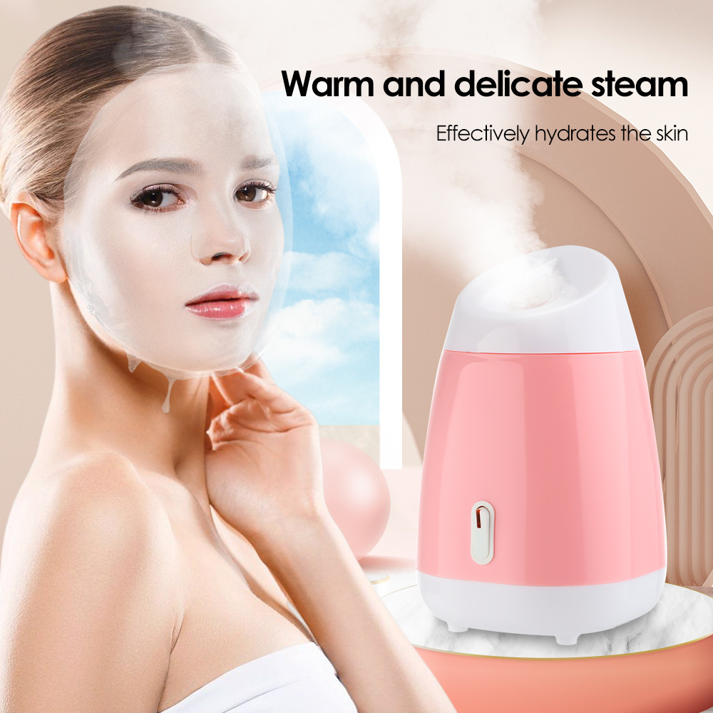 Skin Care Moisturizing Nano Ionic Mist Face Humidifier Warm Water Facial Steamer