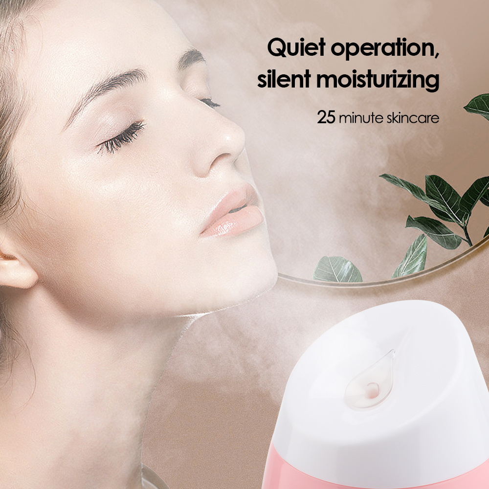 Skin Care Moisturizing Nano Ionic Mist Face Humidifier Warm Water Facial Steamer