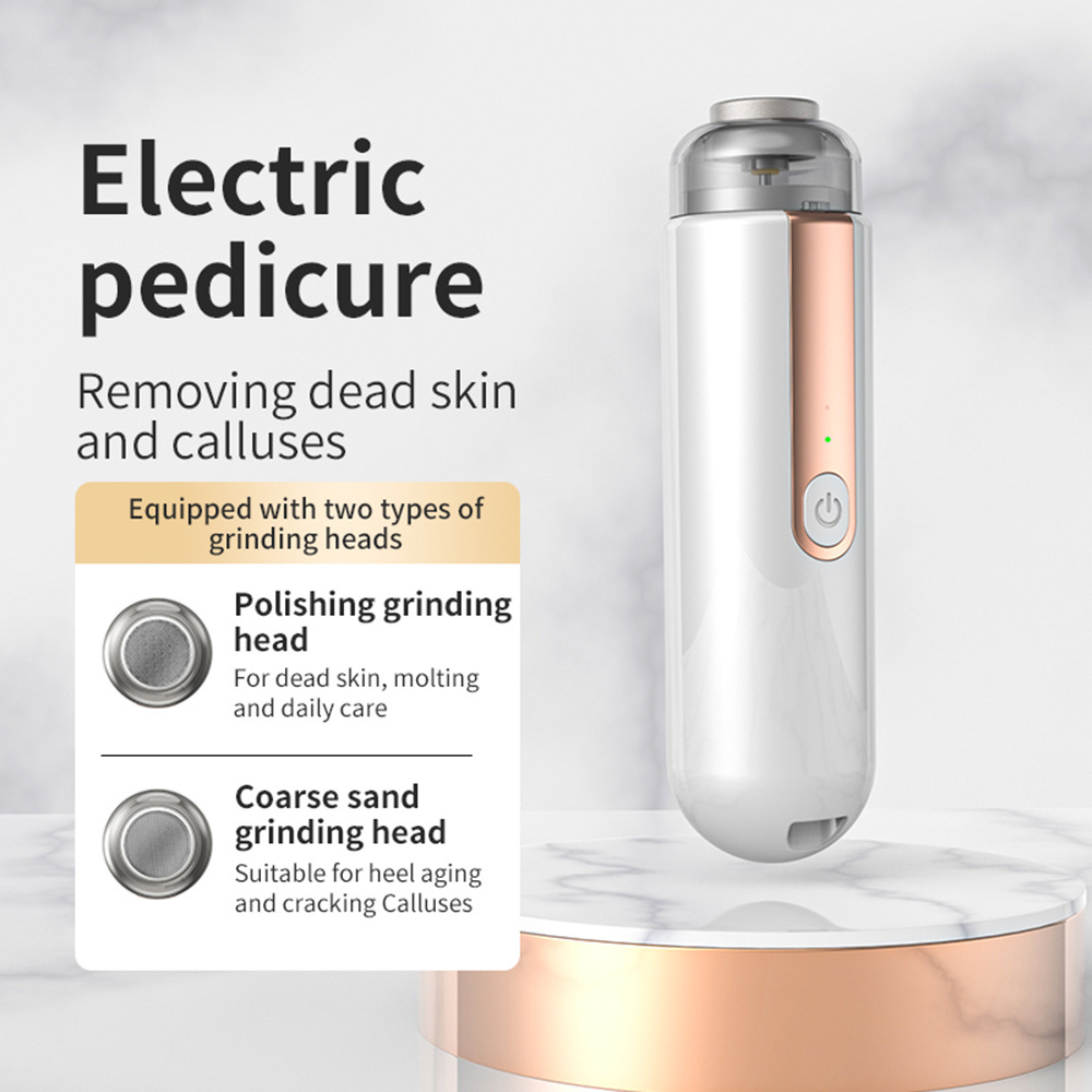 USB Rechargeable Pedicure Tools Foot File Dead Hard Skin Callus Remover Electric Foot Grinder