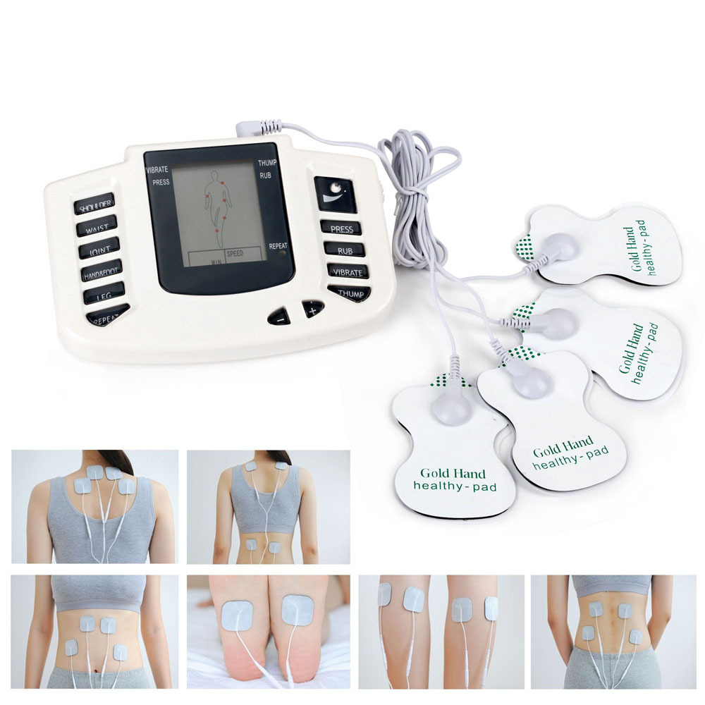 Digital Physical Therapy Tens Unit Device Machine Muscle Stimulator Electric Pulse Massager