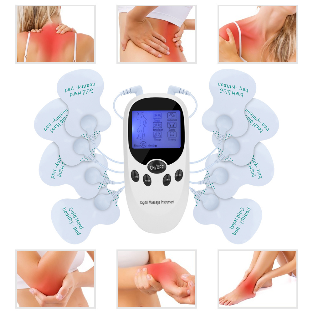 Digital Therapy Electronic Pulse Muscle Stimulator Pain Relief TENS Unit Body Massager