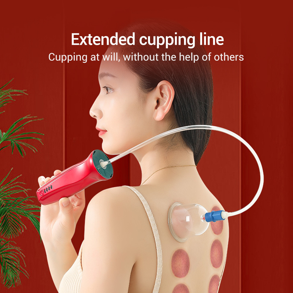 Chinese Medical therapy vacuum cupping cups guasha massager electric cupping set